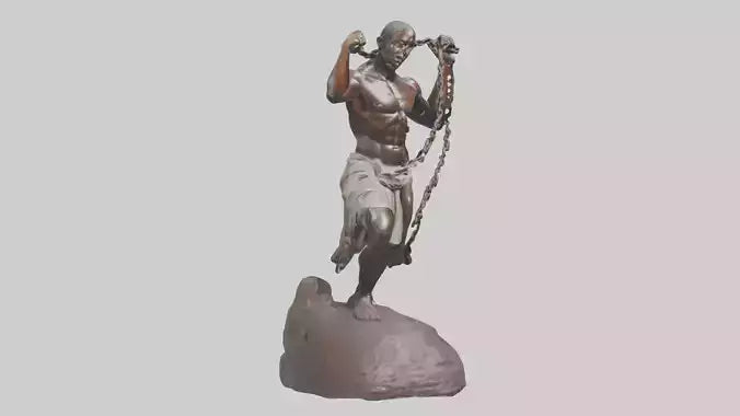 Slave Resistance statue model 3D model