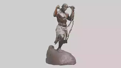 Slave Resistance statue model 3D model