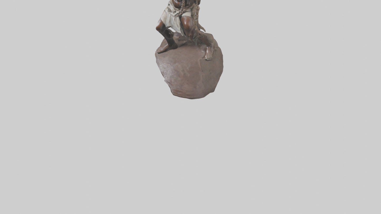 Slave Resistance statue model 3D model
