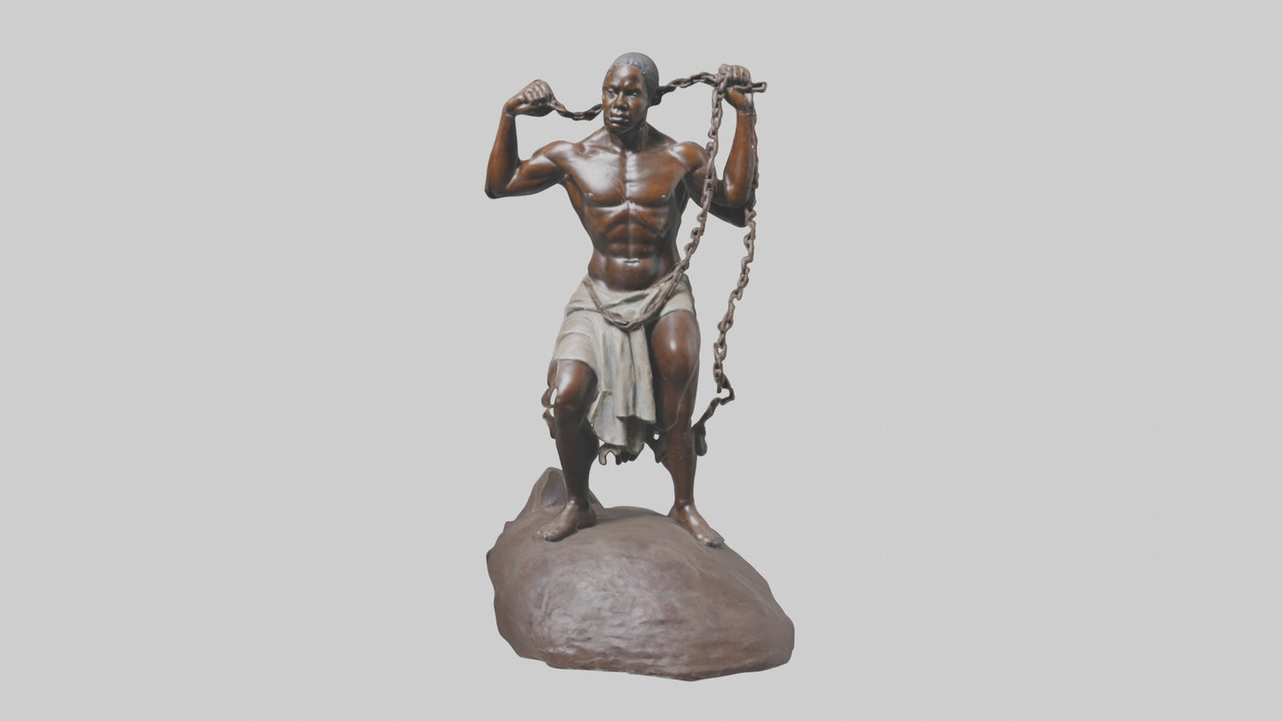 Slave Resistance statue model 3D model
