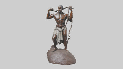 Slave Resistance statue model 3D model