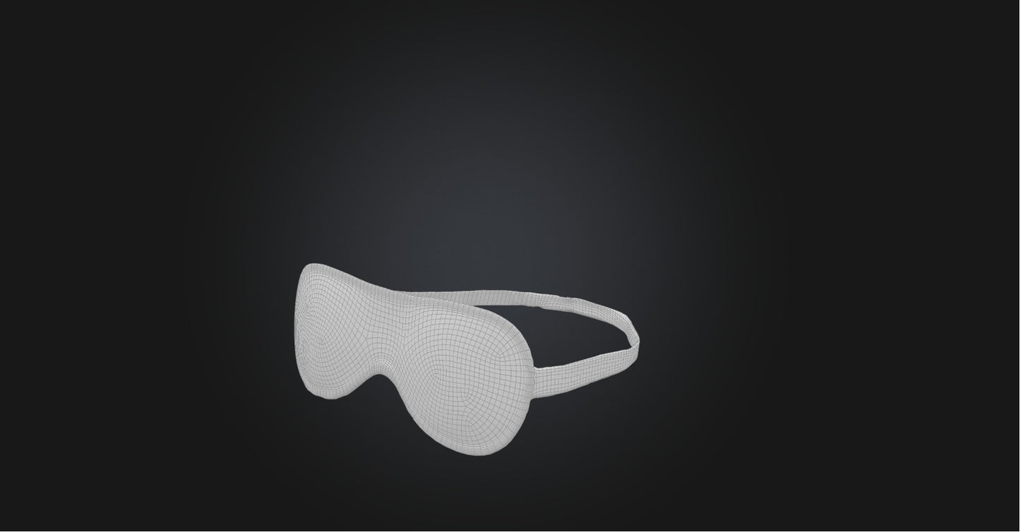 3D model Sleeping mask VR / AR / low-poly