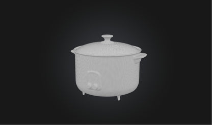 3D model Slow cooker VR / AR / low-poly