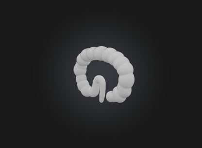 3D model small intestine VR / AR / low-poly