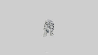 Snow Leopard hunting model 3D model
