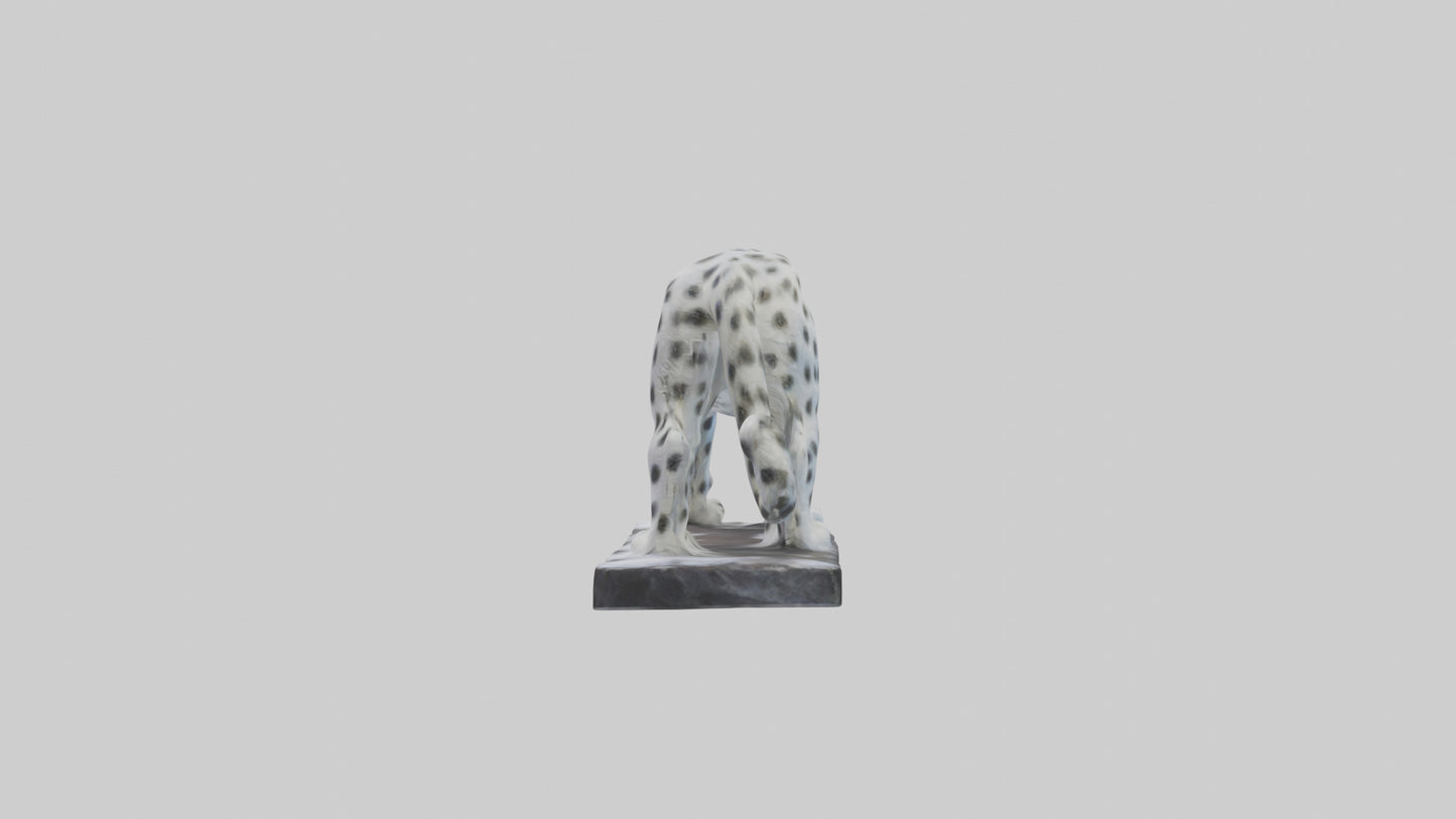 Snow Leopard statue model 3D model