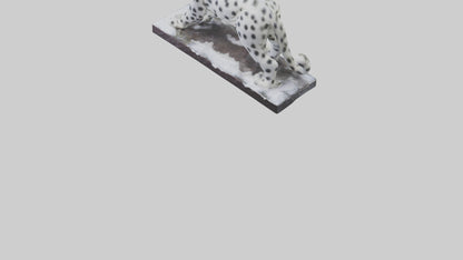 Snow Leopard statue model 3D model