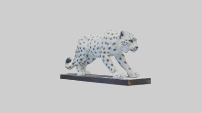 Snow Leopard statue model 3D model