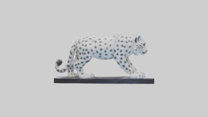 Snow Leopard statue model 3D model