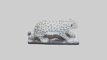 Snow Leopard statue model 3D model