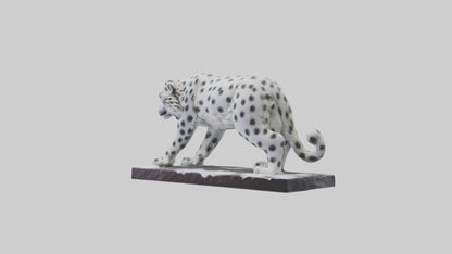Snow Leopard statue model 3D model