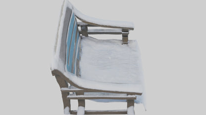 Snowcovered Bench model 3D model