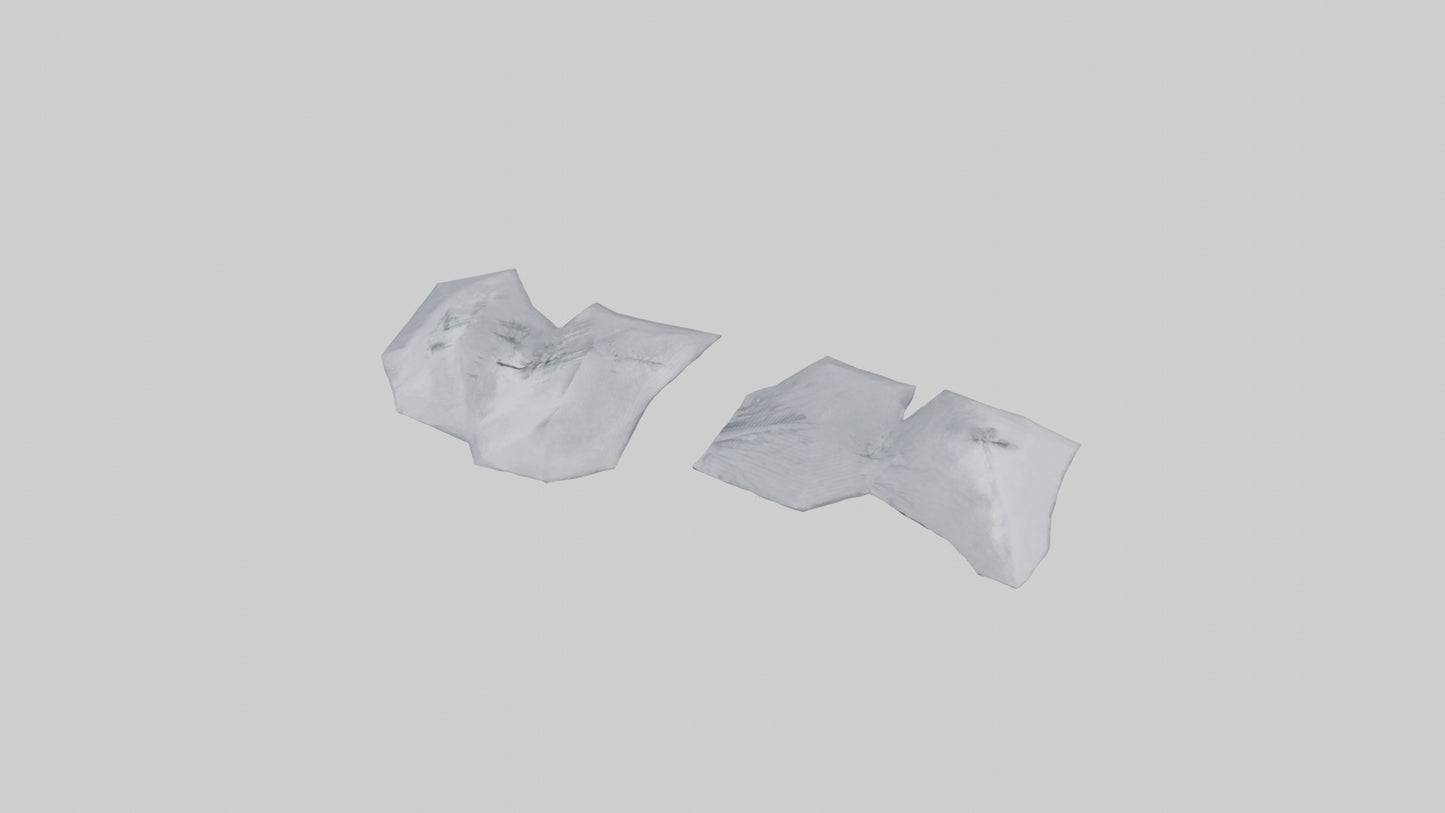 Snowcovered Bench model 3D model