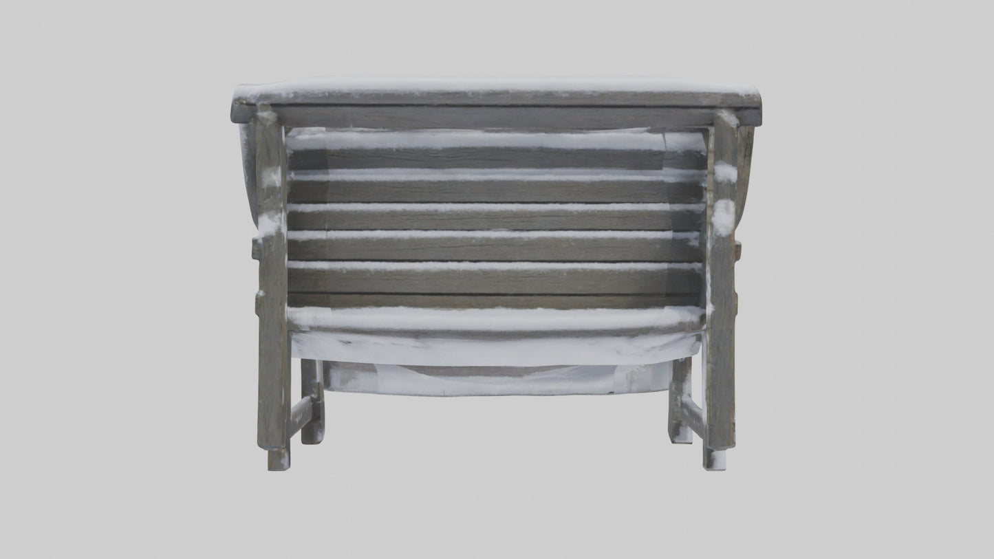 Snowcovered Bench model 3D model
