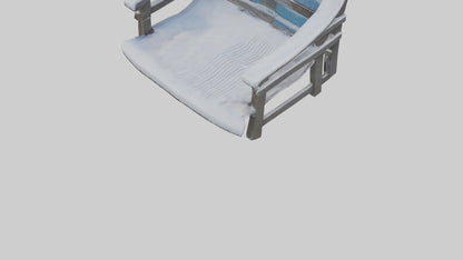 Snowcovered Bench model 3D model