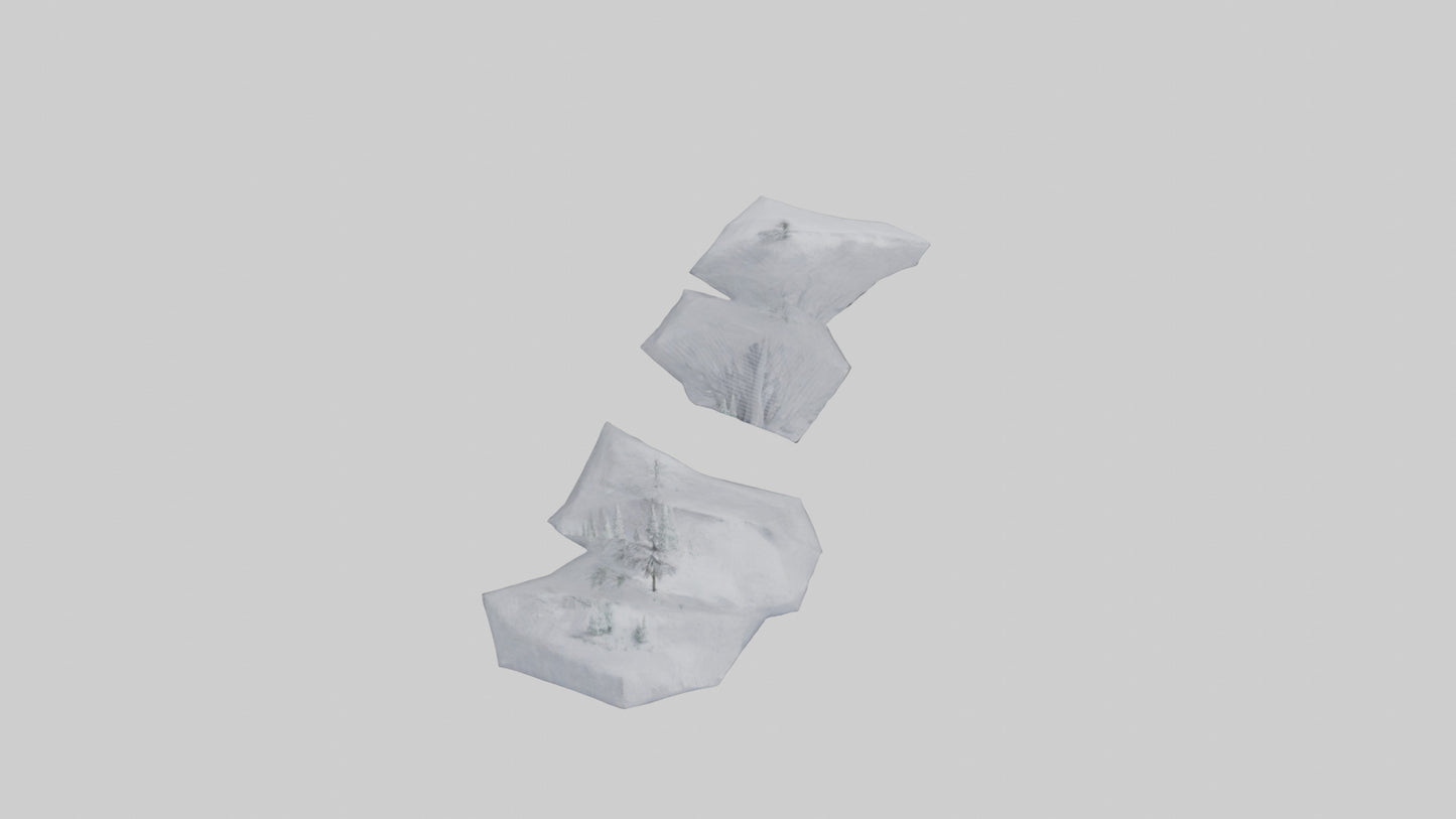 Snowcovered Bench model 3D model