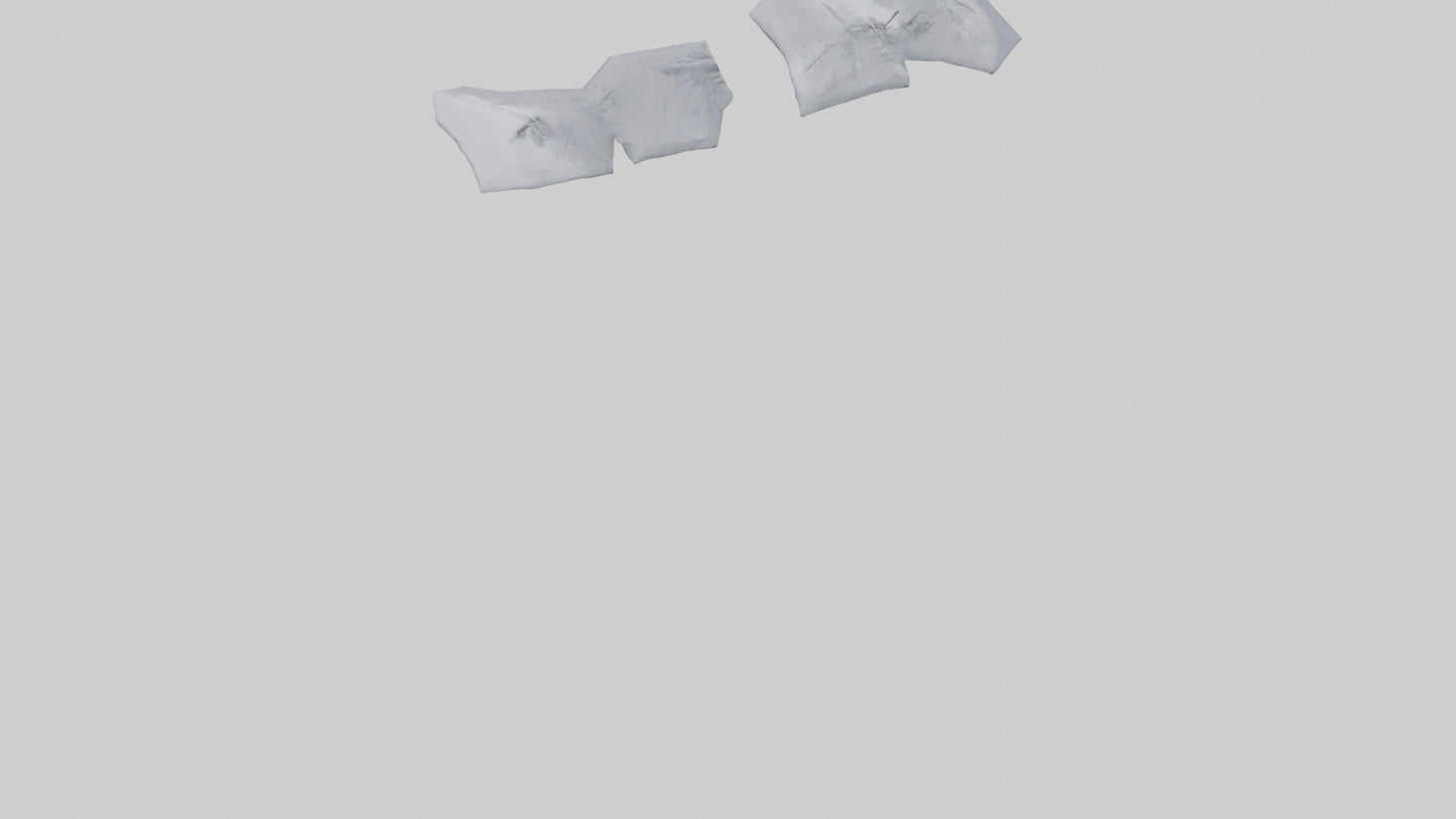 Snowcovered Bench model 3D model