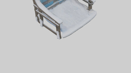 Snowcovered Bench model 3D model
