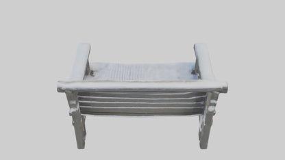 Snowcovered Bench model 3D model