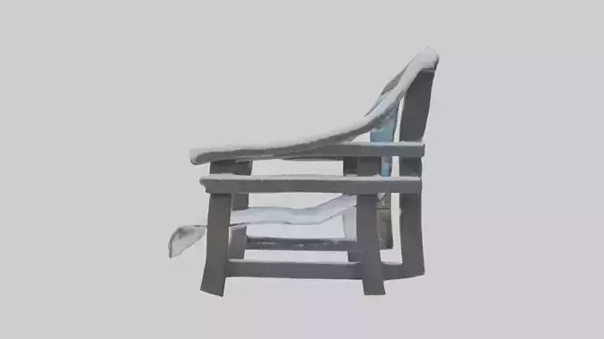 Snowcovered Bench model 3D model
