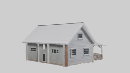 Snowy Farmhouse model 3D model