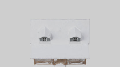 Snowy Farmhouse model 3D model