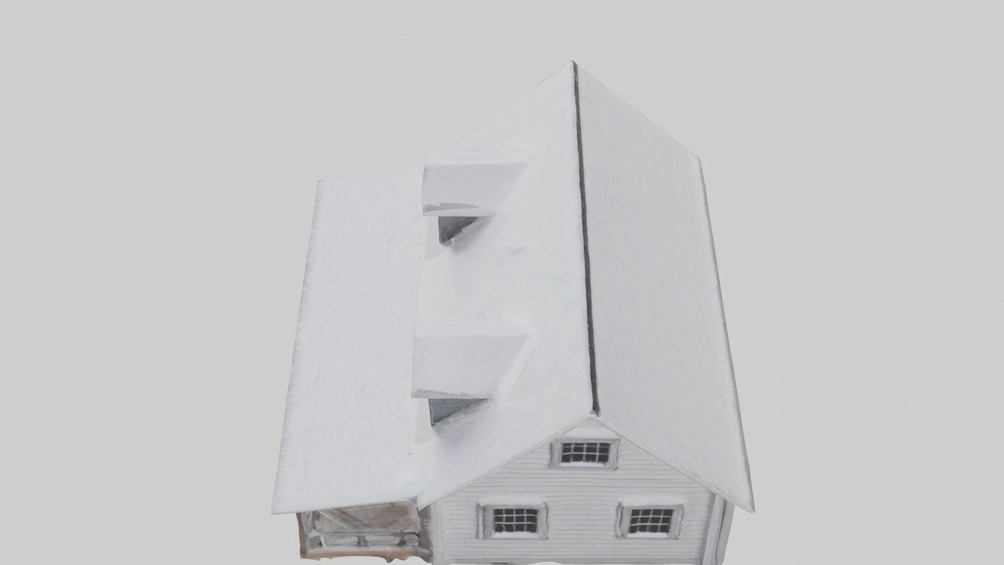 Snowy Farmhouse model 3D model