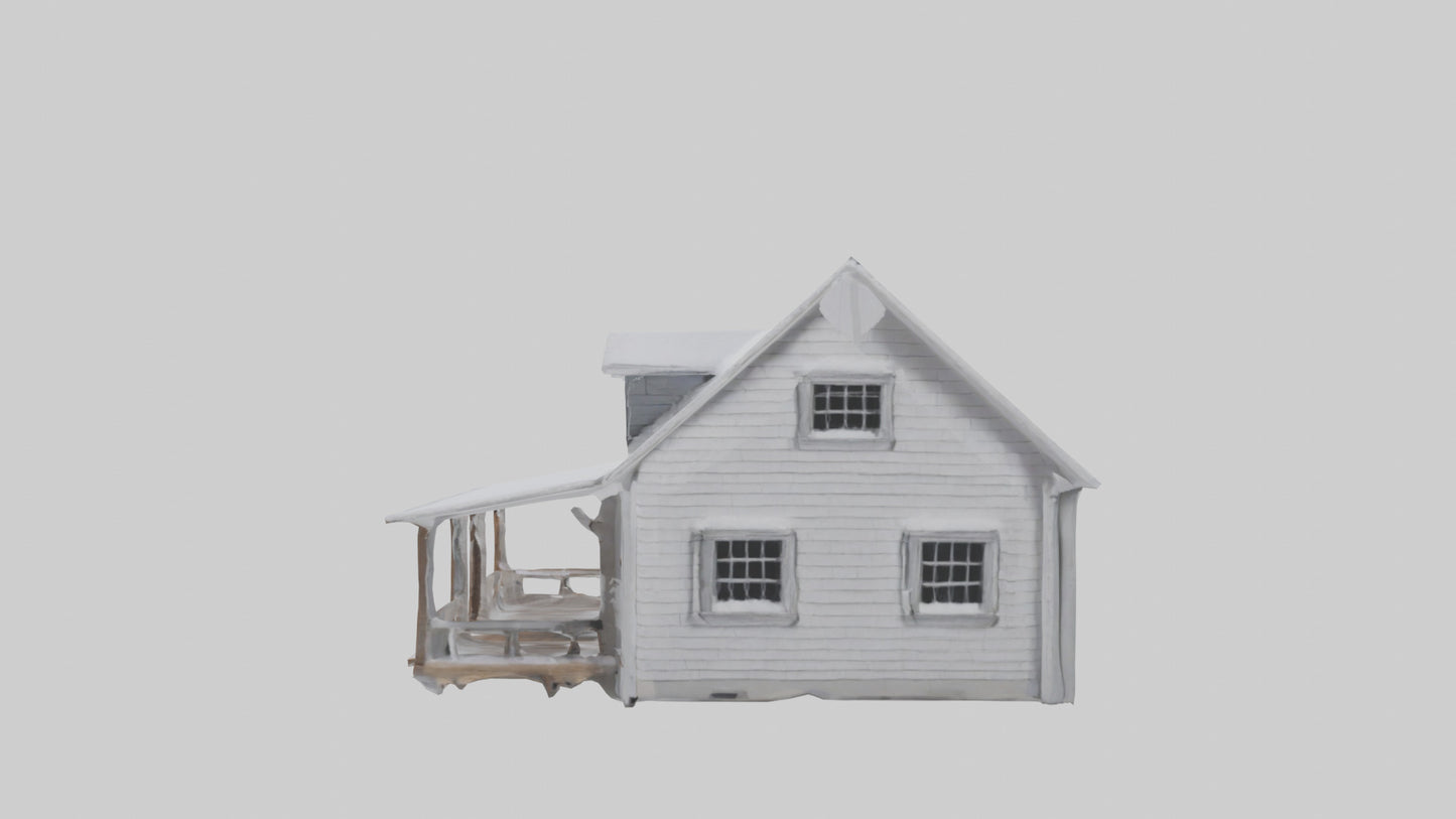 Snowy Farmhouse model 3D model