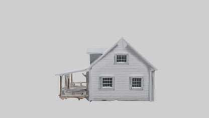 Snowy Farmhouse model 3D model