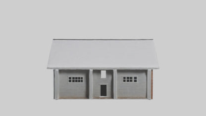 Snowy Farmhouse model 3D model