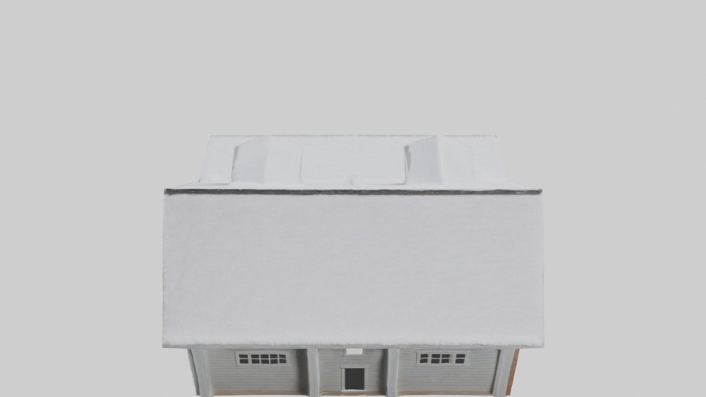 Snowy Farmhouse model 3D model