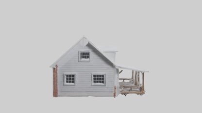 Snowy Farmhouse model 3D model