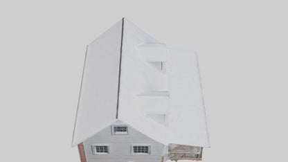 Snowy Farmhouse model 3D model