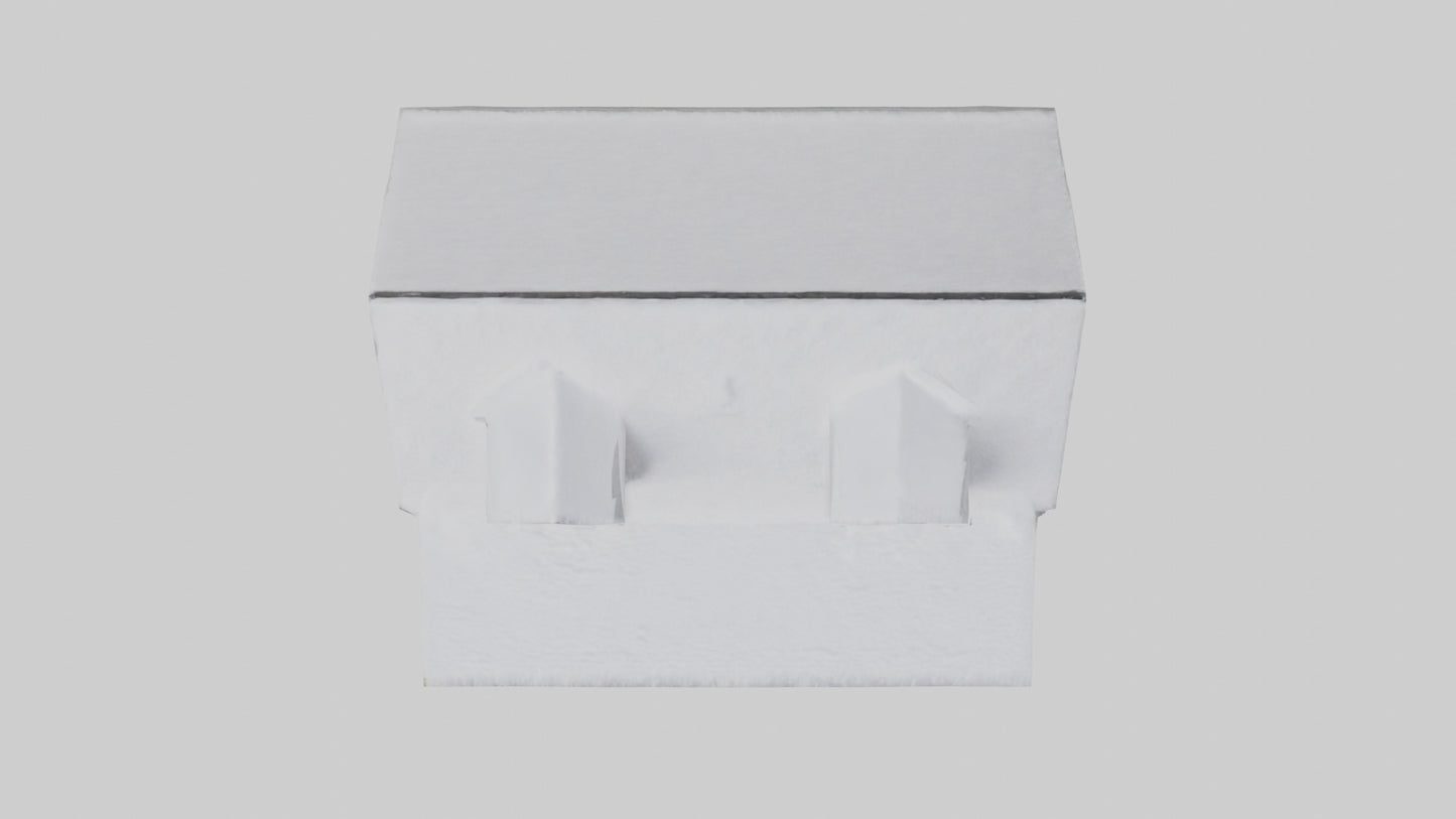 Snowy Farmhouse model 3D model