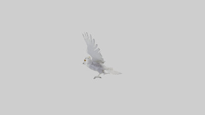 Snowy Owl hunting model 3D model