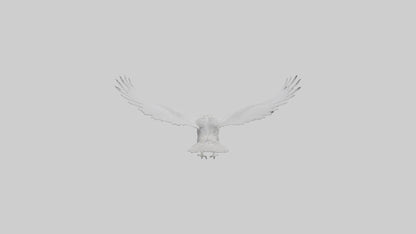Snowy Owl hunting model 3D model