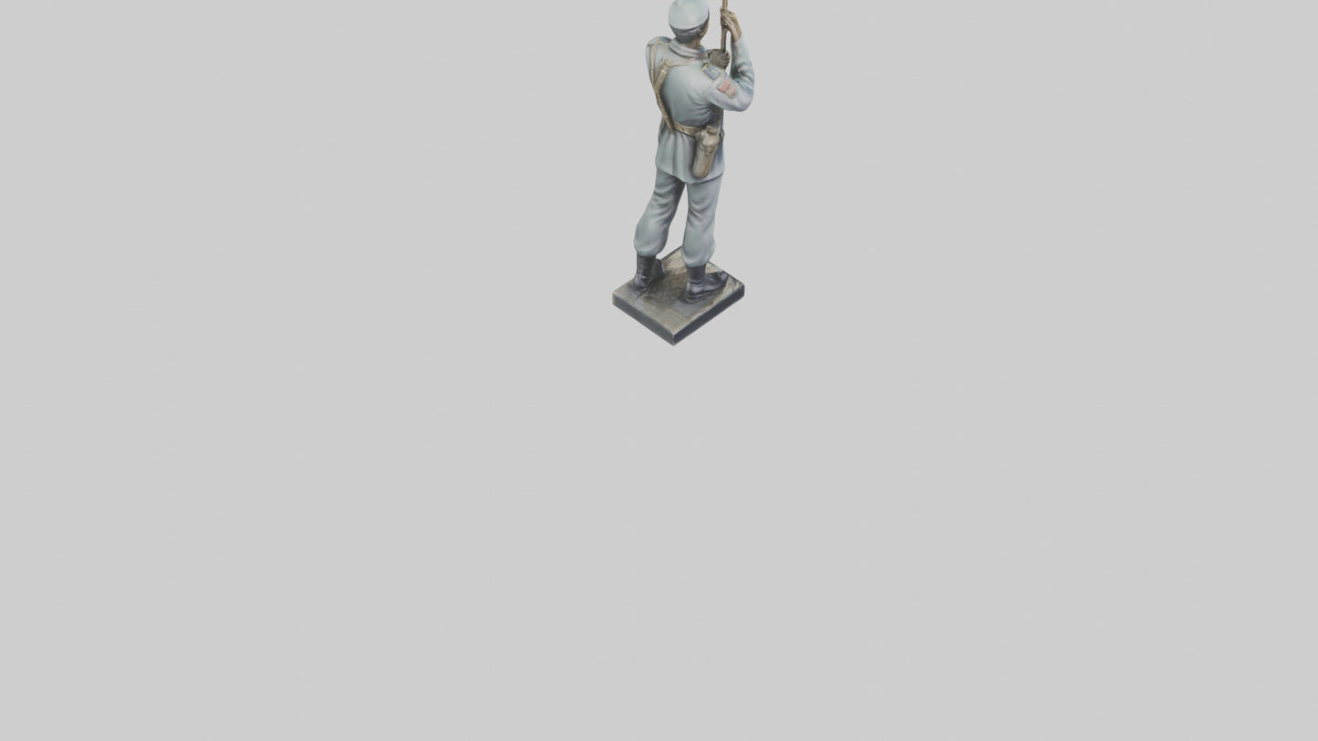 Soldier Carrying Flag Model 3D model