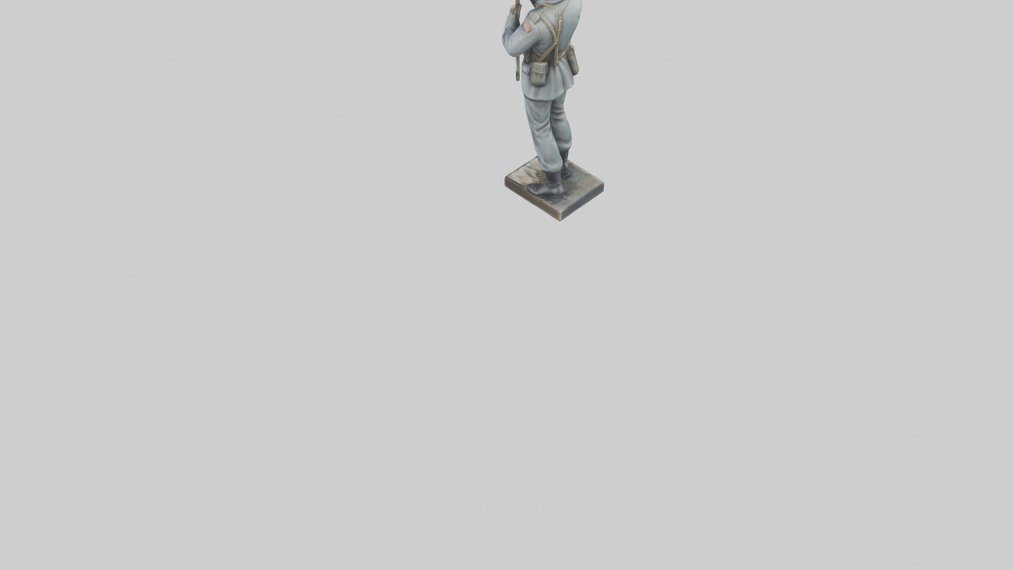 Soldier Carrying Flag Model 3D model