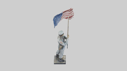 Soldier Carrying Flag Model 3D model