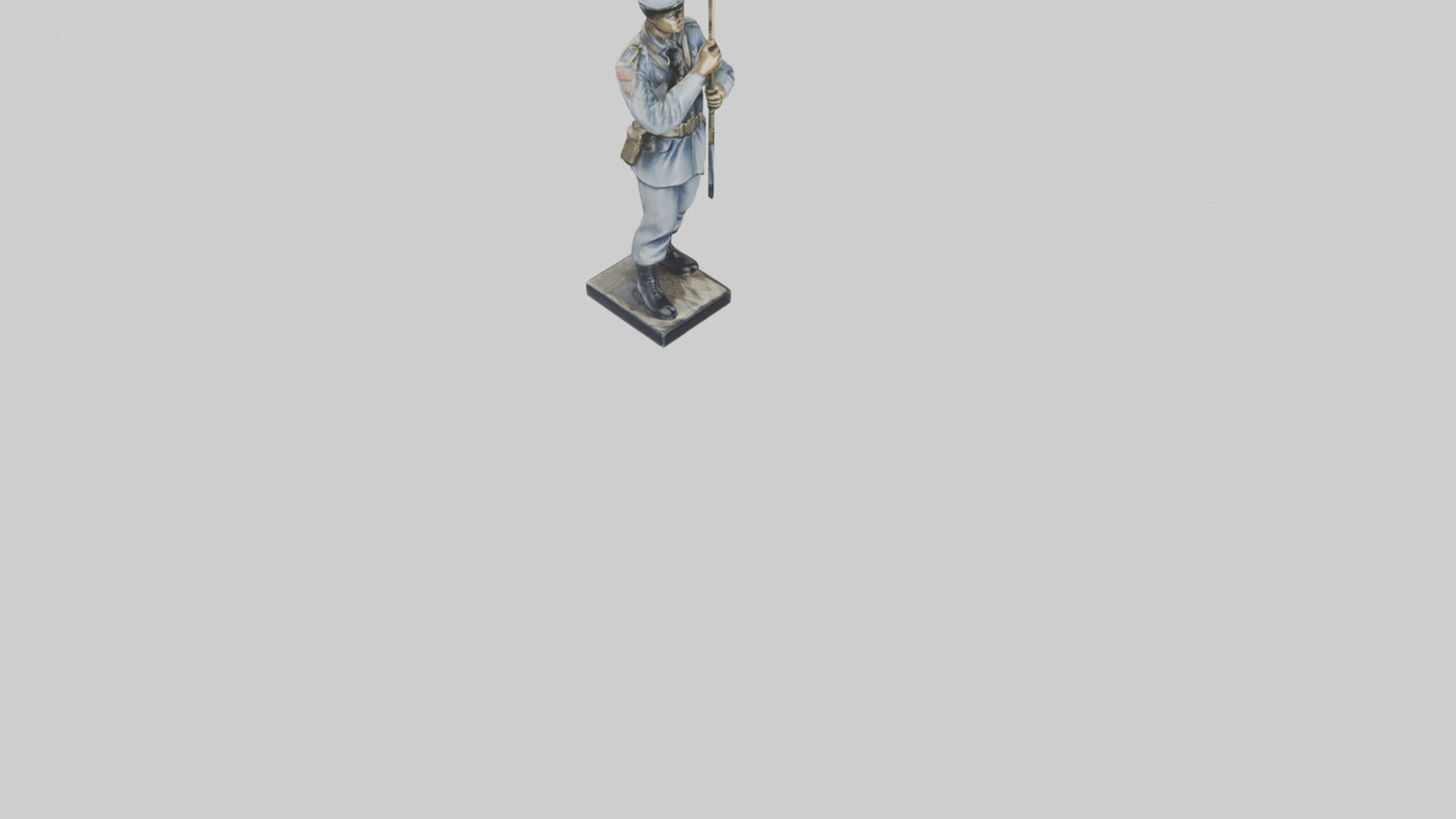Soldier Carrying Flag Model 3D model