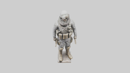 Soldier in Full Gear Statue model 3D model