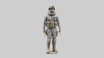 Soldier in Full Gear Statue model 3D model