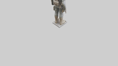 Soldier in Full Gear Statue model 3D model