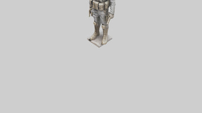 Soldier in Full Gear Statue model 3D model