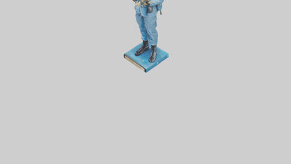 Soldier Marching into Battle Sculpture model 3D model