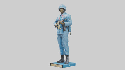 Soldier Marching into Battle Sculpture model 3D model
