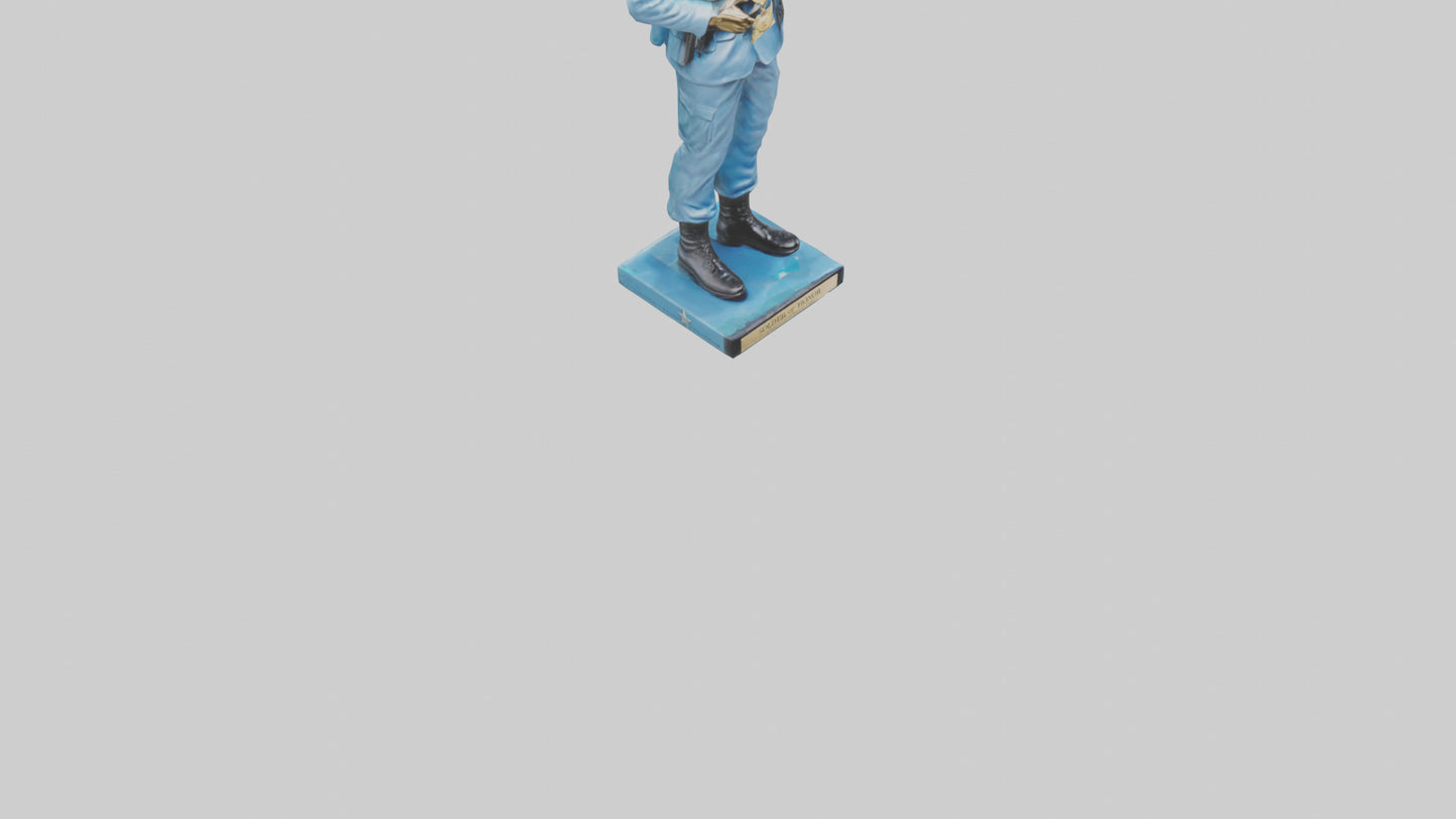 Soldier Marching into Battle Sculpture model 3D model