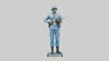 Soldier Marching into Battle Sculpture model 3D model