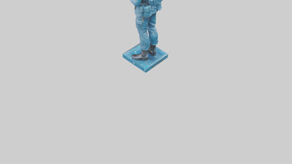 Soldier Marching into Battle Sculpture model 3D model