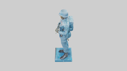 Soldier Marching into Battle Sculpture model 3D model